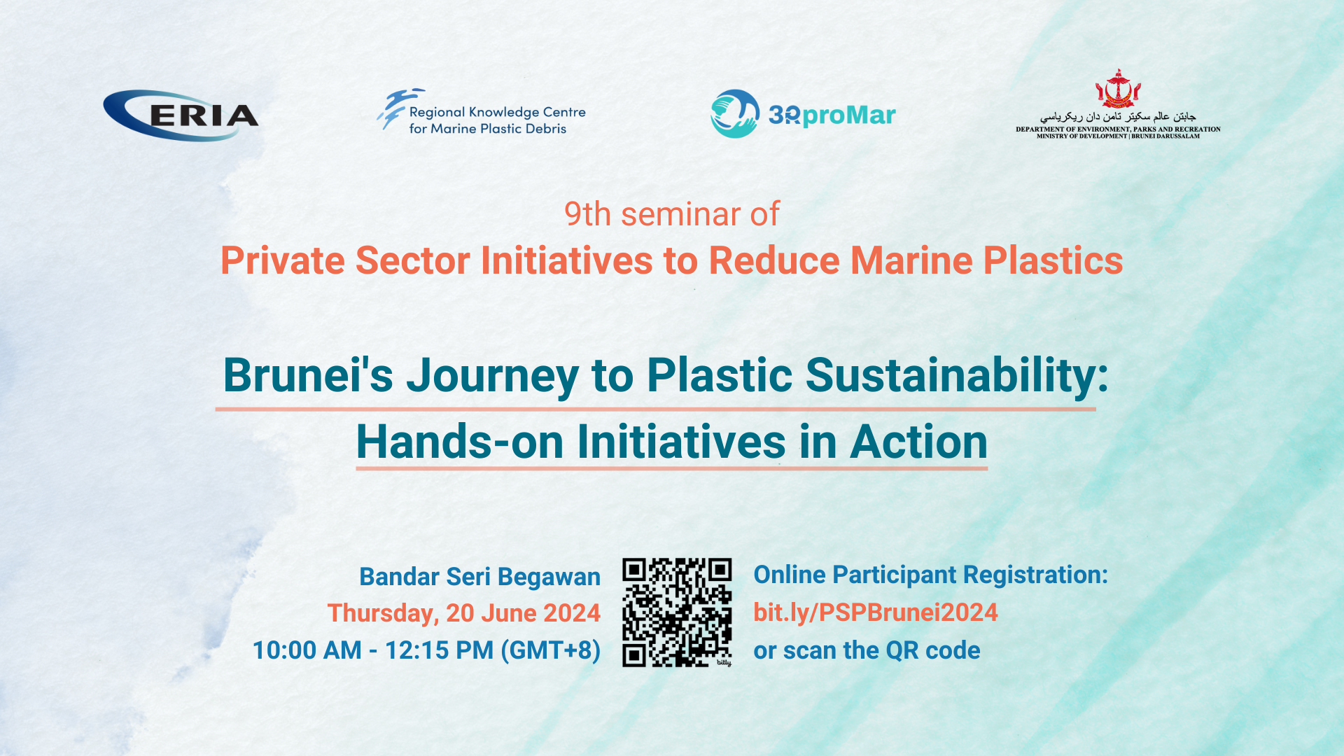 Registration Open for Webinar on Private Sector Initiatives to Reduce Marine Plastics “Brunei's Journey to Plastic Sustainability: Hands-on Initiatives in Action”